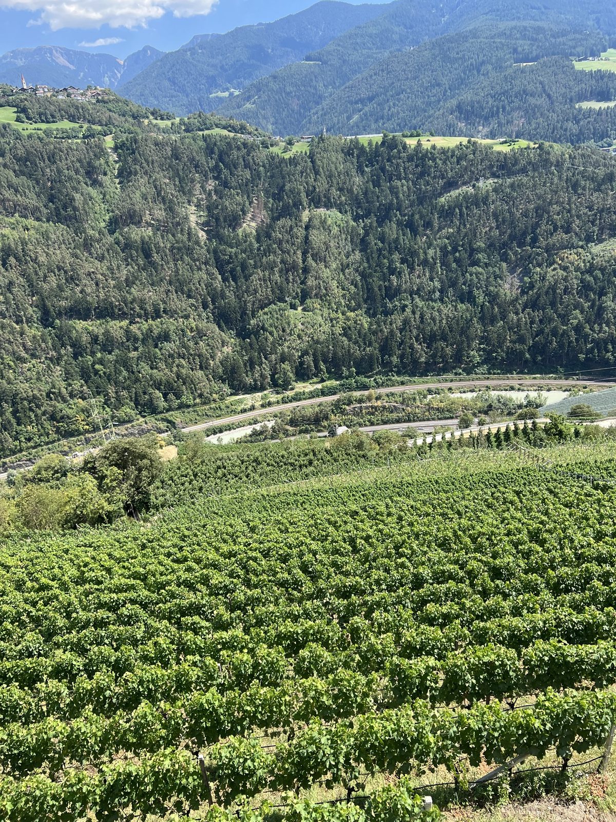 Steillage über dem Tal